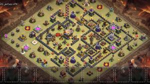 مپ وار تاون هال 11 بازی کلش اف کلنز