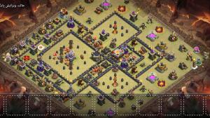 مپ وار تاون هال 11 بازی کلش اف کلن