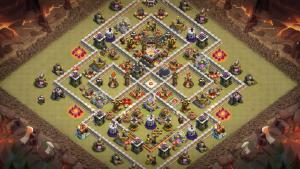 مپ وار تاون هال 11 بازی کلش اف کلنز