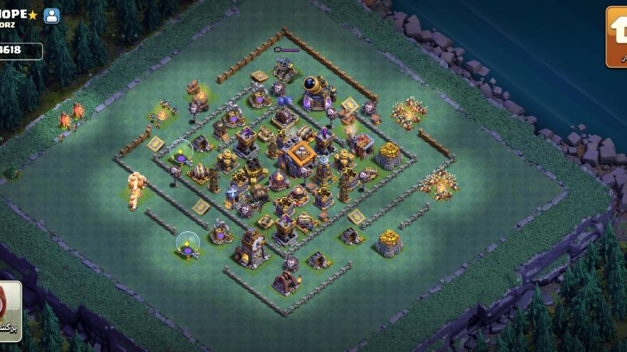 مپ سازنده سطح ۹ کلش