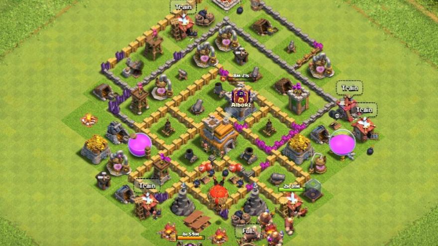 مپ دهکده خانه تاون هال 7